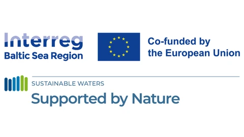 Logo: EU Interreg projektet Supported by Nature