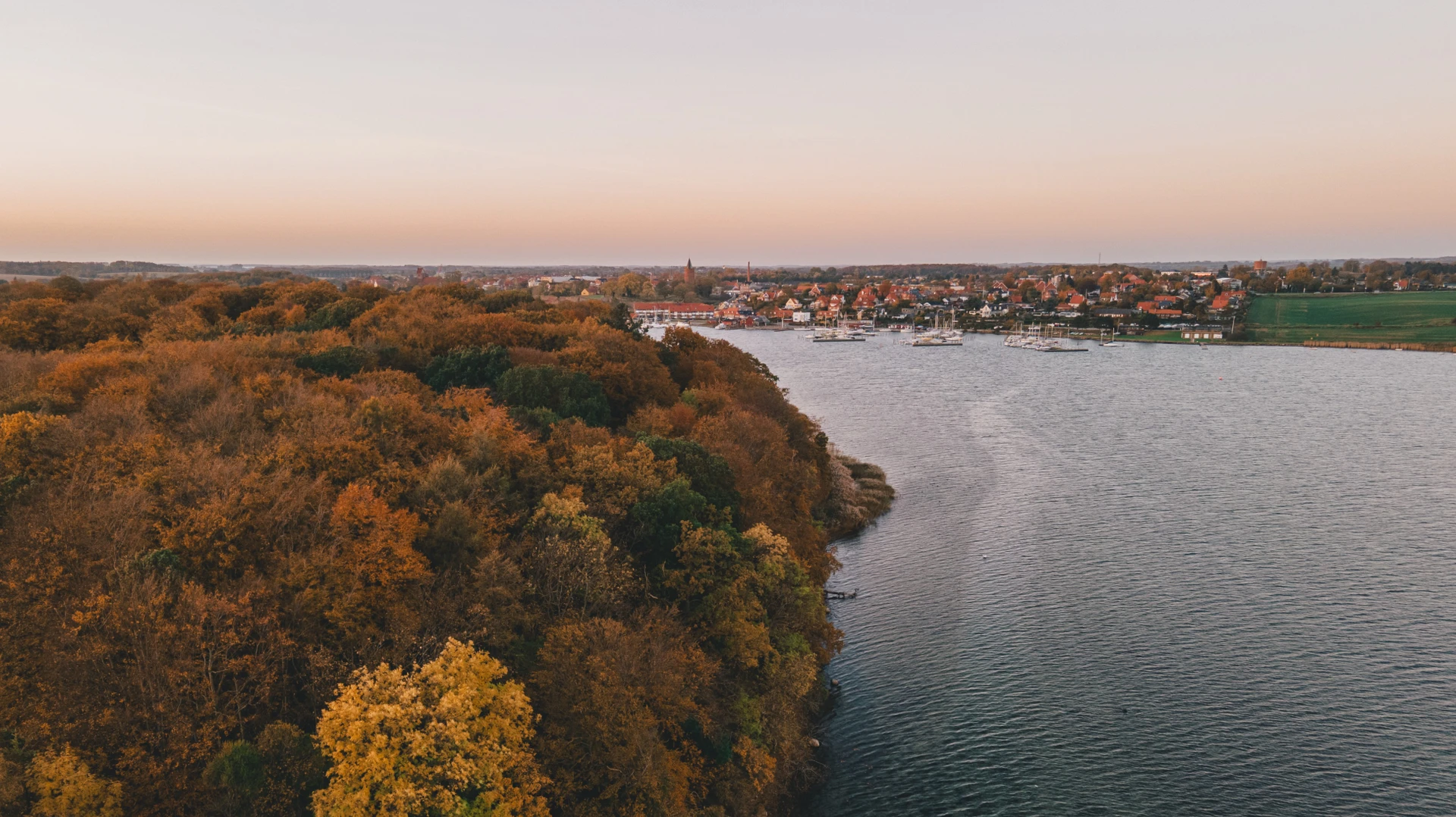 Luftfoto af Vordingborg Havn
