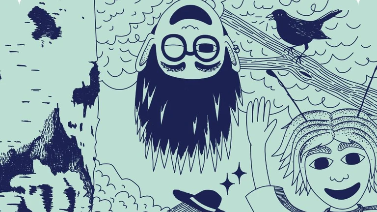 Illustration af natureventyrene Urt og Sky
