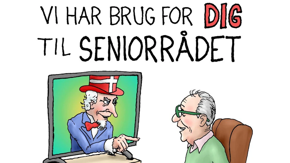 grafik af senior