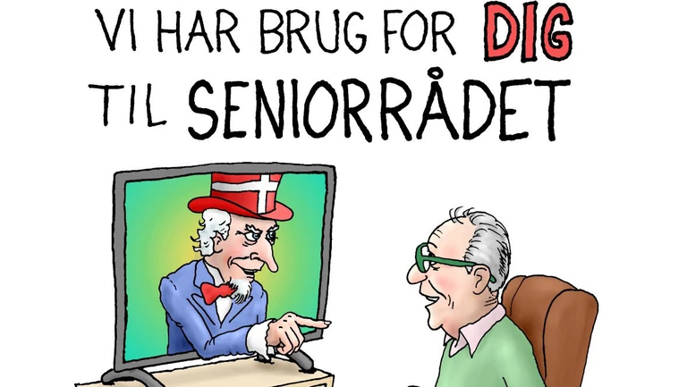 grafik af senior