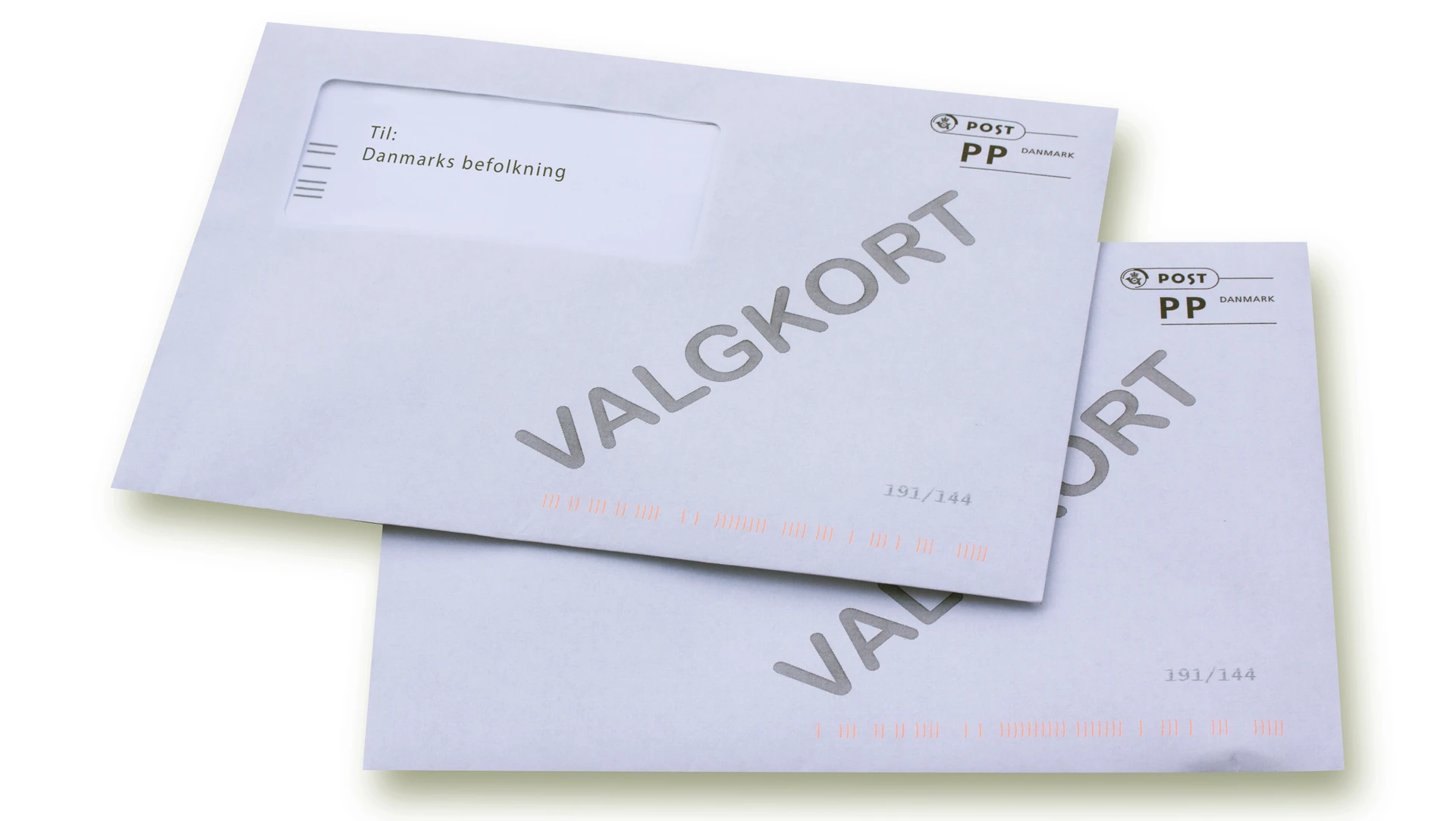 Billede af to breve med valgkort