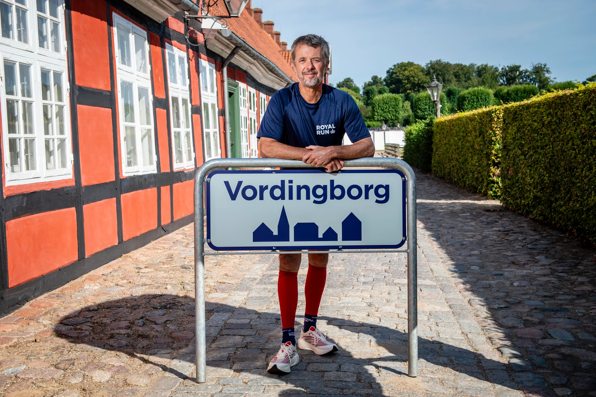 Kongen med et Vordingborg byskilt